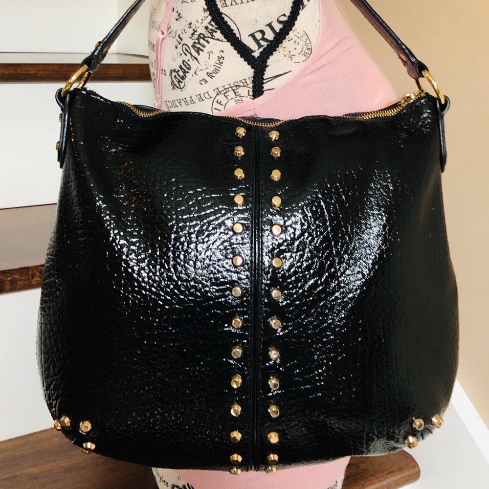 Michael Kors Studded Patent Leather Crossbody